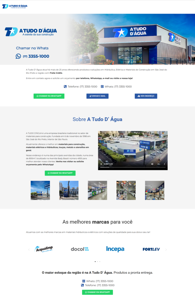Site A Tudo D' Agua